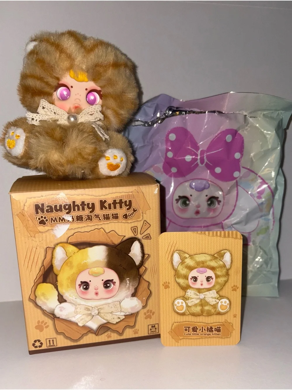 MM Milk Candy Naughty Kitty - Cute little orange Kitten kawaii charm bundle